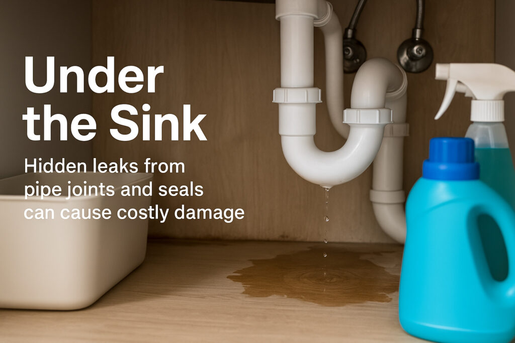plumbing leak under the kitchen sink